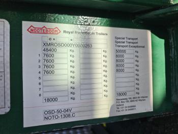 OSD-50-04V / 4 AXLE / EXTENDABLE / 80 cm